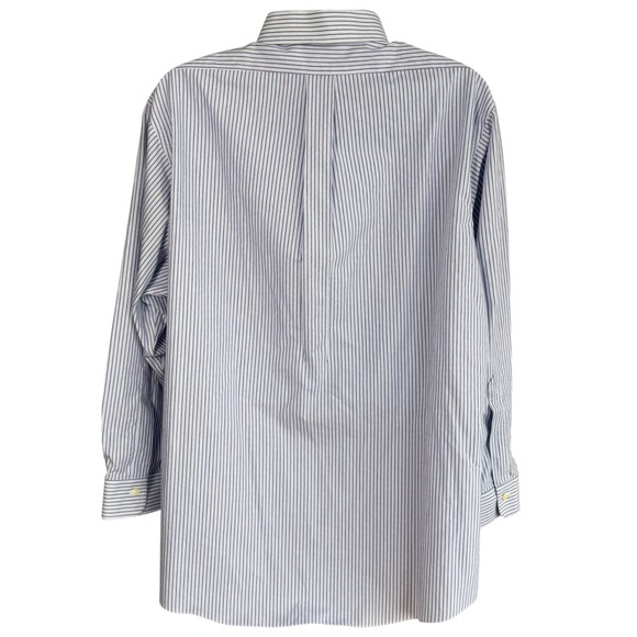 Vintage Brooks Brothers Regent Striped Supima‎ Cotton Oxford Shirt Size 18-34 - Picture 3 of 6